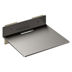 아이레노 무타공 공유기 벽선반 벽걸이 정리 수납 거치대, 그레이, 1단