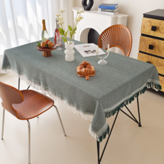 타이디홈 깔끔하고 예쁜 식탁보, 그린, 90 x 210cm, 1개