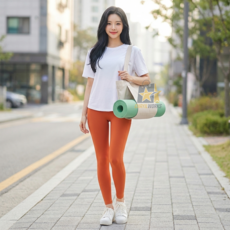 렘코 요가매트가방 대용량포켓 숄더토트 수업필수 한방수납, 1개, 01.베이지