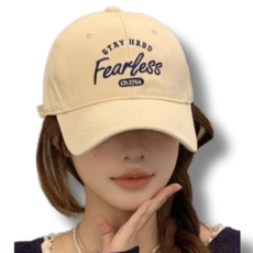 힐링센트 남녀공용 얼굴소멸 볼캡 모자, 1개, 피어리스베이지