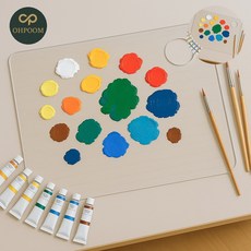 [픽앤] 미술용품 아크릴팔렛트 물감팔레트 투명 아크릴 팔레트 30x40cm 직사각