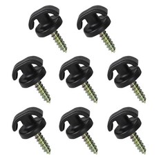 Hbxdeco 자동차 카고 네트 후크 4개 수하물 네트 후크 타이 다운 걸이 패스너 보관 정리함 카고 네트 교체 후크 하드웨어 키트 대부분의 자동차 SUV 트럭용 트렁크