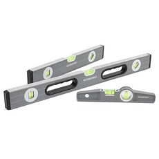 WorkPro WORKPRO W002900A 3피스 수평계 세트(22.9cm 40.6cm 61cm(9인치 16인치 24인치)) 311245, WorkPro WORKPRO W002900A 3피스 수