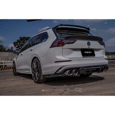 依馳國際 2021福斯GOLF GTI 8後下擾流V2定風翼 前下定風翼 空力套件 改裝精品, 1個, V2 後下定風翼