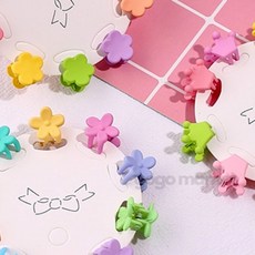 강아지빗살핀 강아지머리핀집게 강아지악세사리 강아지집게핀초소형, 1개, 꽃잎