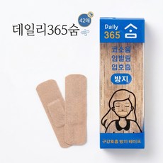 템텍스 데일리365숨 입막음테이프 수면 입벌림방지 입테이프 구강호흡방지 쉬트형 42매, 데일리365숨 [42p], 1개