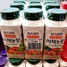 파스퇴르 유기농 야채농장, 3개, 190ml