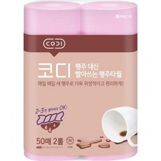 쌍용C&B 행주타월 GTK01014S, 2개입, 1개