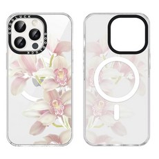 Jumkook Magnetic for iPhone 14 Pro Max Phone Case Transparent 6.7\" Summer Flower Lily Hibiscus Flo
