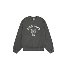 오와이 피그먼트 DYED BUTTERFLY 로고 MTM - 차콜