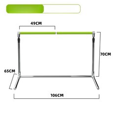훈련용 허들 육상 높이조절 장애물 오픈형 계주 기초체력, 1개, 그린 기본 성인용 높이 70-108cm