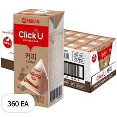 클릭유 서울우유 커피 24p, 200ml, 360개
