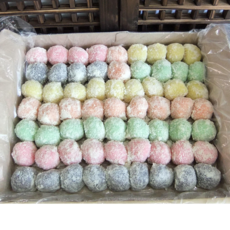 [대영] 국내산 찹쌀 각색과일경단 냉동떡 아침대용떡 간식떡 식사떡 굳지않는떡 답례품 명절선물, 1개, 3kg