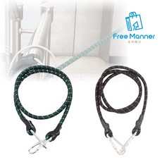 비너 고리줄바 고정끈 수레 자전거 줄 고리 고무줄바 연결 밴드 탄성 오토바이 택배 짐 묶는줄 끈 탄력 카트 로프 휴대용 다용도 고정끈 컬러, 색상랜덤 1.5M, 1개