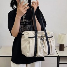 투니스 여성 스퀘어 빅 숄더백