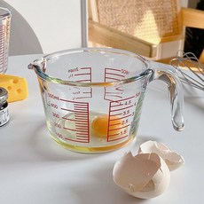 굿무드 유리 멀티 계량컵, 혼합색상, 1개, 500ml