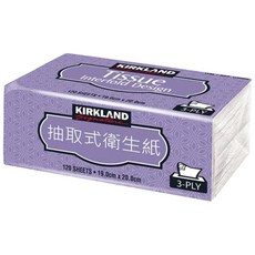 Kirkland Signature 柯克蘭 三層抽取衛生紙, 120張, 1包