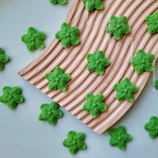 딸기 꼭지 그린 과일 잎 초콜릿 잎사귀 케이크 디저트 데코 장식 60개입, 옵션 07