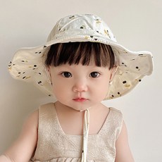 [KC인증 당일출고]베스더스 아기 썬햇 체리 벙거지 챙모자 봄 여름 여아 남아 모자 바캉스룩 썬캡
