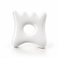 트리오즈 반지 괄사 페이스 바디 라인 마사지 세라믹 마사지기, 화이트, 1개