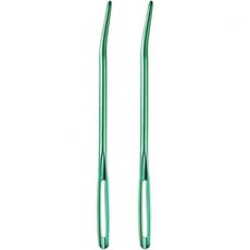 재봉 바늘 세트 큰 눈 자수 구부러진 실 다닝 양모 뜨개질용, Green