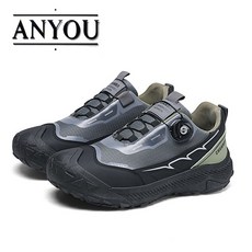 ANYOU 남성용 초경량 다이얼 런닝화 등산화 트레킹화 다이얼