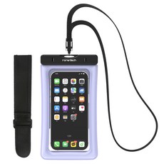 로랜텍 IPX8등급 스마트폰 방수팩 4중 잠금 스포츠 암밴드 넥스트랩, 블루, 1개