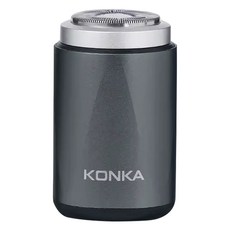KONKA 菱形磨砂電動刮鬍刀 Type-C充電 IPX6防水, 銀色, KTXD-1308-T