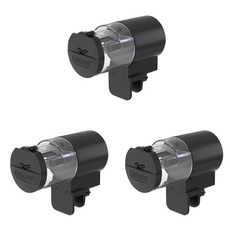 자동 물고기 먹이 디스펜서 타이머가 먹이기 장치 수조용 베타 휴가 자가, 색상: 3. 3PCS