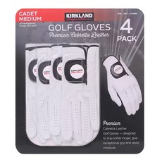 사이즈 선택가능 커클랜드 골프장갑 4개입 남성 왼손용 천연 양피 코스트코, 1세트