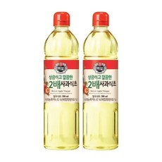 백설 상큼하고 깔끔한 2배사과식초 500ML 2개
