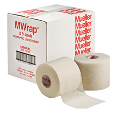 뮬러 MWrap 스펀지 컬러 언더랩 테이프 6.9cmx27.4M 스포츠 테이핑 배드민턴 라켓 그립 축구 보호대고정 머리끈, 3개, 내추럴