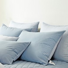 고밀도 소프티 블루 베개커버