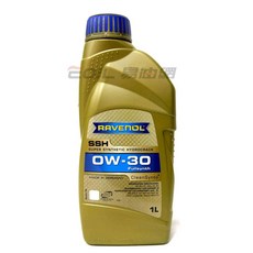 【易油網】RAVENOL Super Synthetic Hydrocrack SSH 0W30 全合成引擎機油 提升引擎效能 降低油耗, 1個