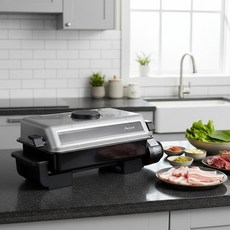 신일 생선구이기 양면 가정용 생선 그릴 굽는기계 연기안나는 고기 삼겹살 전기 그릴 불판 와이드