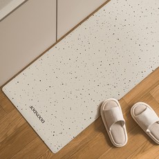 도온도프 빨아쓰는 주방 규조토 발매트, 도트베이지