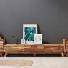 아카시아원목 18T 서랍형 2000 높은 거실장 TV장 ang+560No