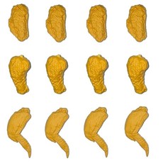 Topflier 모조 닭 날개와 허벅지 지우개 재미있는 문구류 사무용품 명절 선물 200834 8125368181, Topflier 모조 닭 날개와 허벅지 지우개, 재미있