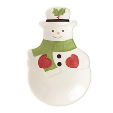레녹스 홀리데이 눈사람 접시 크리스마스 Lenox 882206, Santa