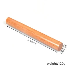 나무 롤링 핀 퐁당 케이크 장식 반죽 베이킹 요리 도구 30cm/40cm, 01 30cm