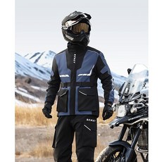 오토바이 전용 우비 상하 분리형 전신 방폭우 남성 라이딩 레이싱 수트 배달 라이더 세트, XXXXL, 진한 파란색