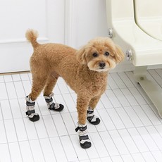 벨크로 롱부츠 신발(양털 안감 겨울용), 블랙, 1개