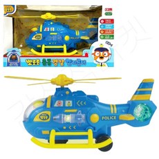 경찰 헬리콥터 뽀로로 완구 장난감 헬기, 1개