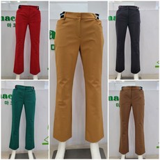 마코 모다남양주 여성 가을 사이드밴딩 솔리드 부츠컷바지 MOW3LP91_GN