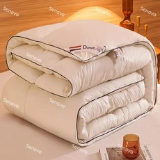 5성급 호텔 이불솜 95 화이트 구스다운 두꺼운 겨울 이불 봄가을 이불솜 학생 기숙사 이불, 01 화이트(White), 03 220x240cm