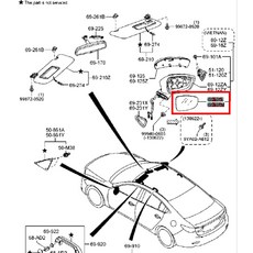 MAZDA6 13- 後視鏡鏡片 後照鏡片 有盲點, 1個, 左邊(駕駛邊)