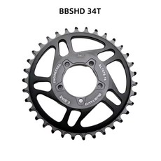 GUST 32 34 36 38 42 44 46 48T 전기 자전거 체인 알루미늄 체인링, BBSHD 34T