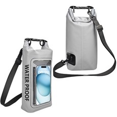 PVC 방수 야외 다이빙 압축 저장 남자 래프팅 카약 2L, 01 2L, 02 Gray