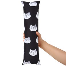 3651 팡팡 대왕 고양이 캣닢쿠션 특대형, 1개, 블랙