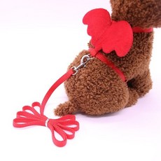 강아지 천사날개 I자형 목줄 BI-A100270, 하늘_M